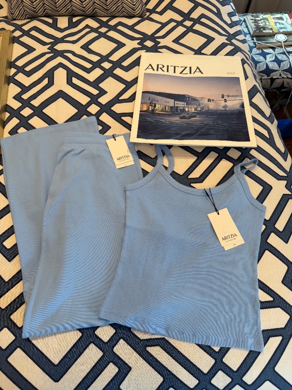 Aritzia Ribbed Tank and Pants